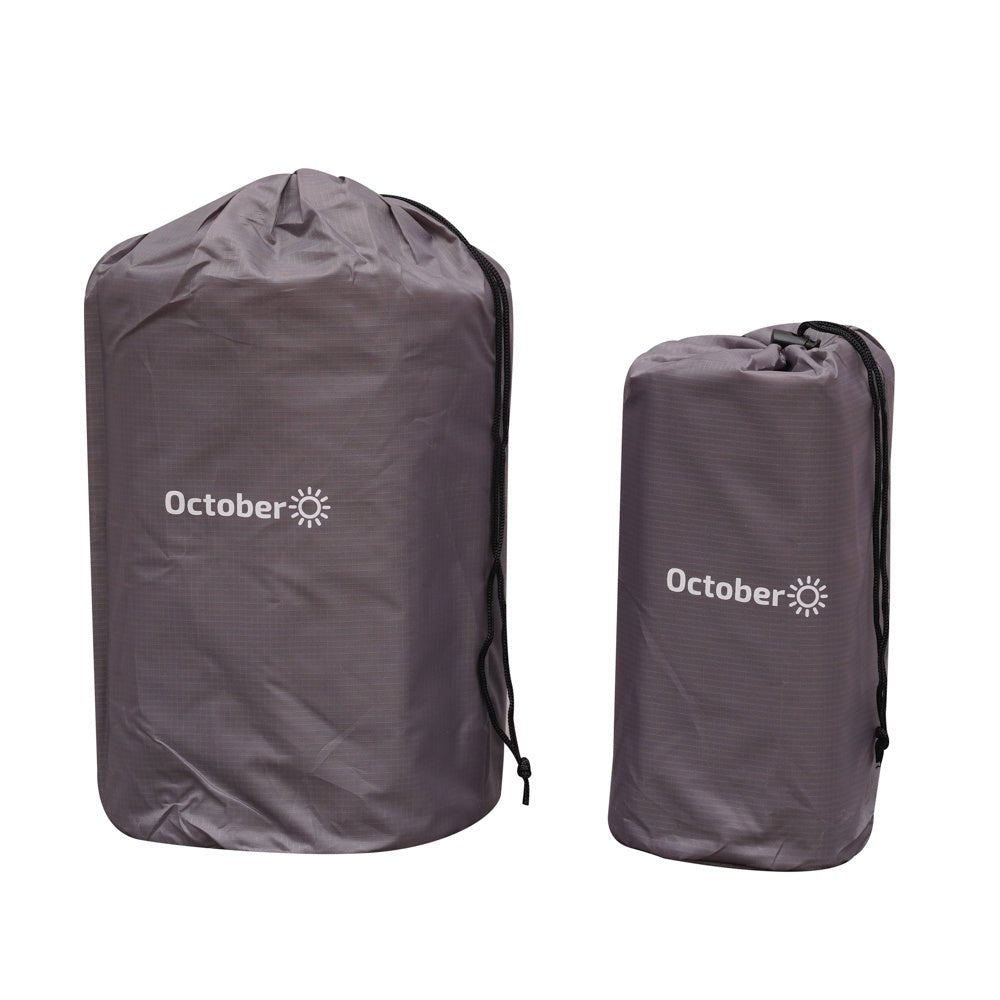 Luftmatratze 1 Person mit integriertem Aufblassystem 205x67x10 cm Dimehouse Graue LxBxH 23x15x15 Nylonteile