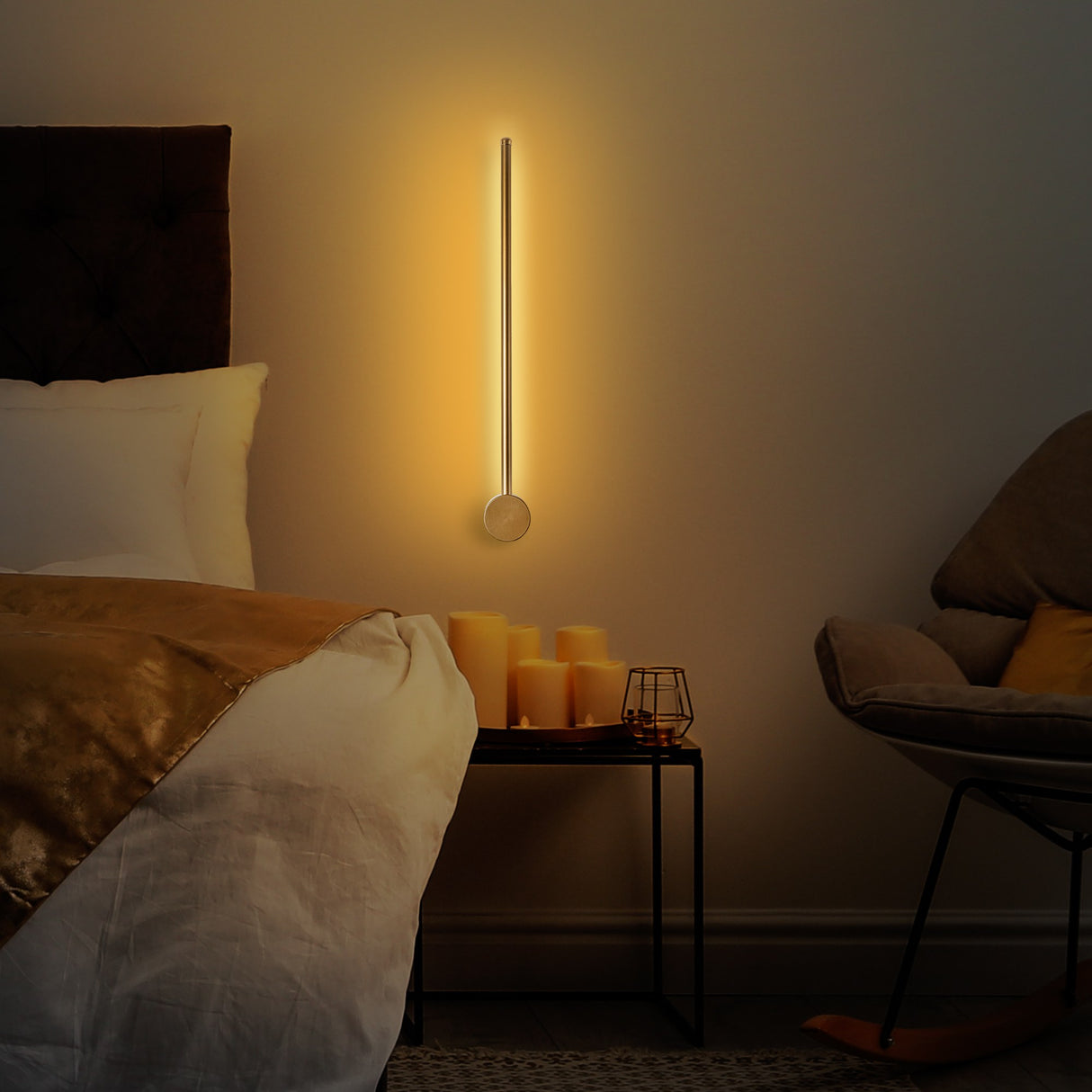 Wandlampen - Wandlamp Goud 62 cm Metaal Vortex - Dimehouse