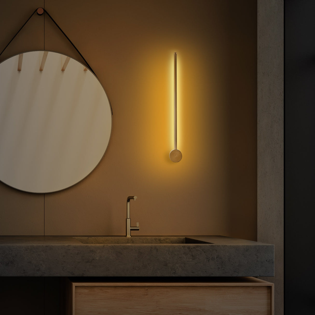 Wandlampen - Wandlamp Goud 62 cm Metaal Vortex - Dimehouse