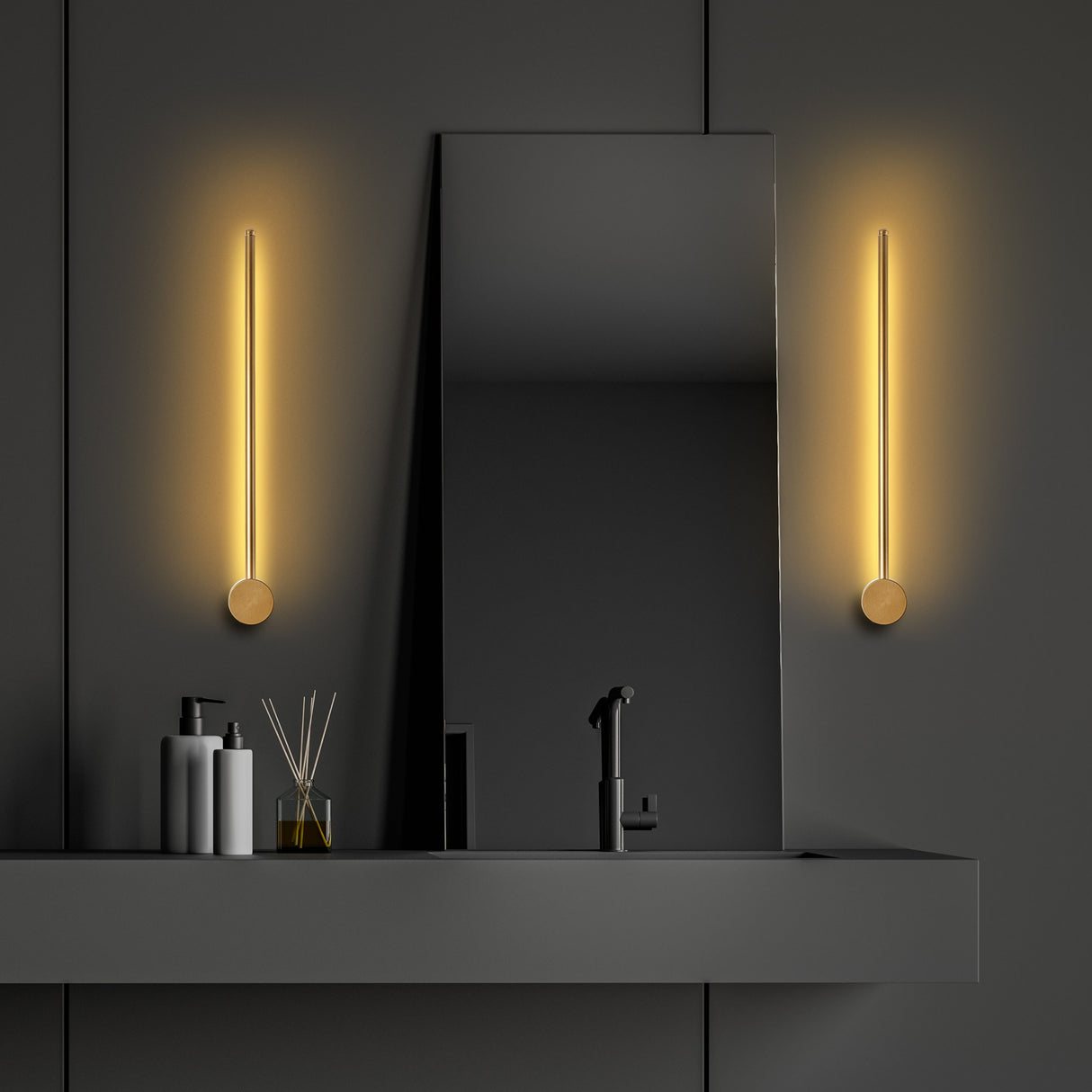 Wandlampen - Wandlamp Goud 62 cm Metaal Vortex - Dimehouse