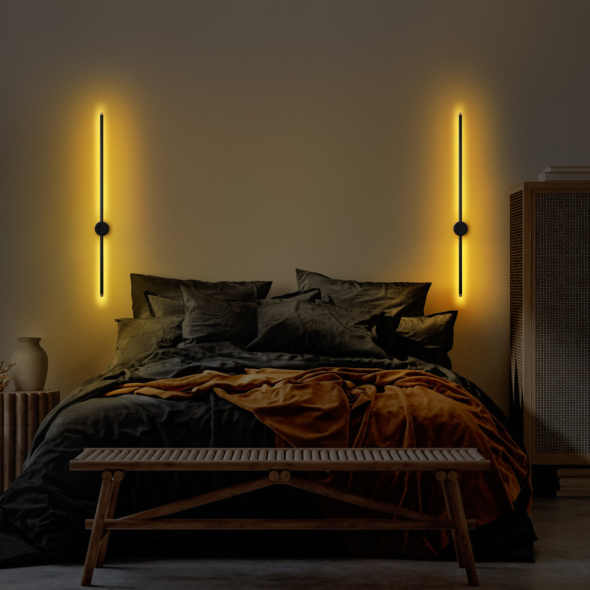 Wandlampen - Wandlamp Zwart Metaal Vortex - Dimehouse