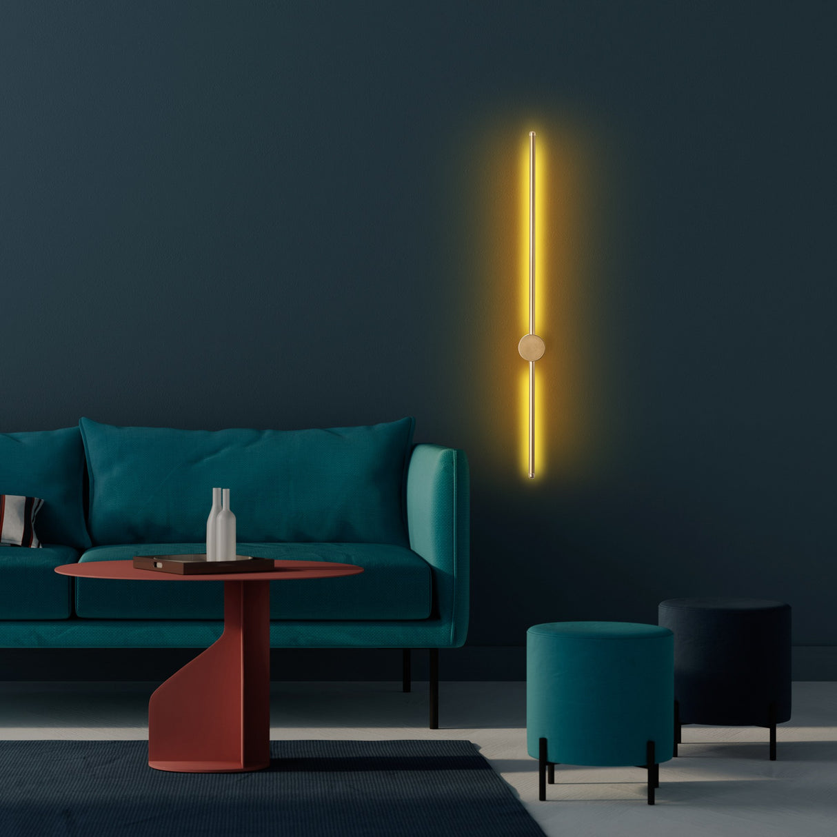 Wandlampen - Wandlamp Goud 91 cm Metaal Vortex - Dimehouse