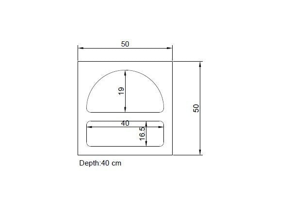 Nachtkastjes - Nachtkastje Lorin Wit Melamine 50x50x38 cm - Dimehouse
