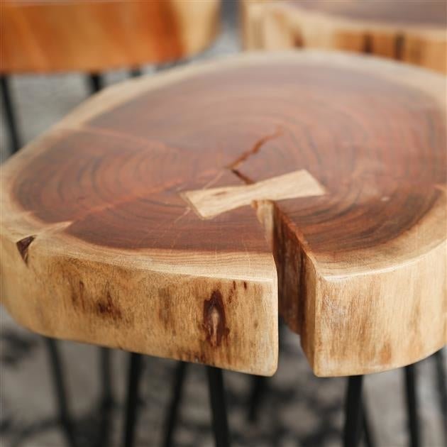 Beistelltisch Arbor DH Interior Akazie LxBxH 68x38x12 Akazienholz Stimmungsvoller Fotoausschnitt
