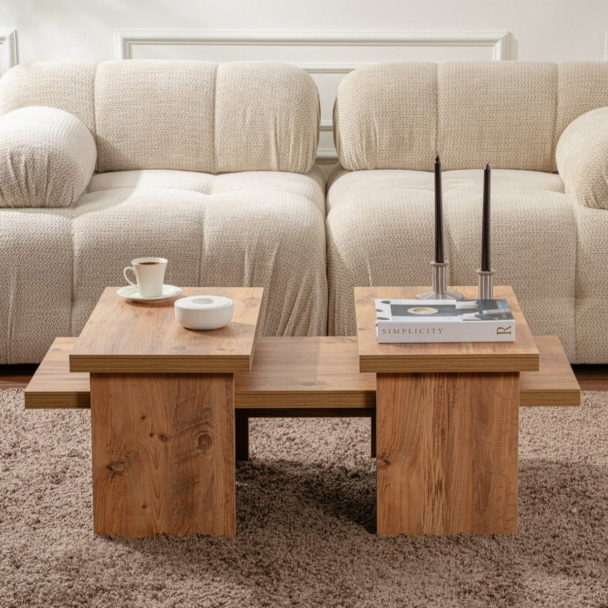 Salontafels - Salontafel Naturel Grenenlook Melamine Rebellion - Dimehouse
