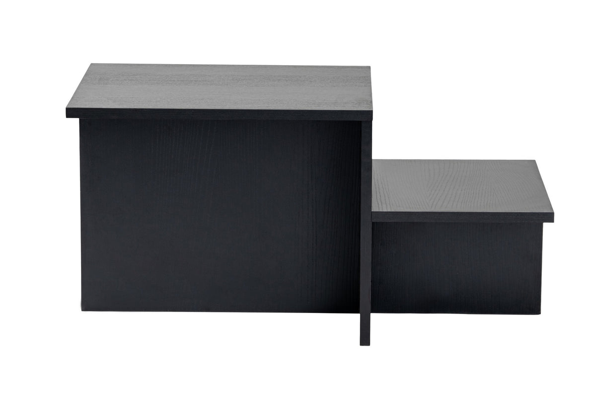 Salontafels - Salontafel Zwart Melamine - 80 x 40 cm - Eterna - Dimehouse