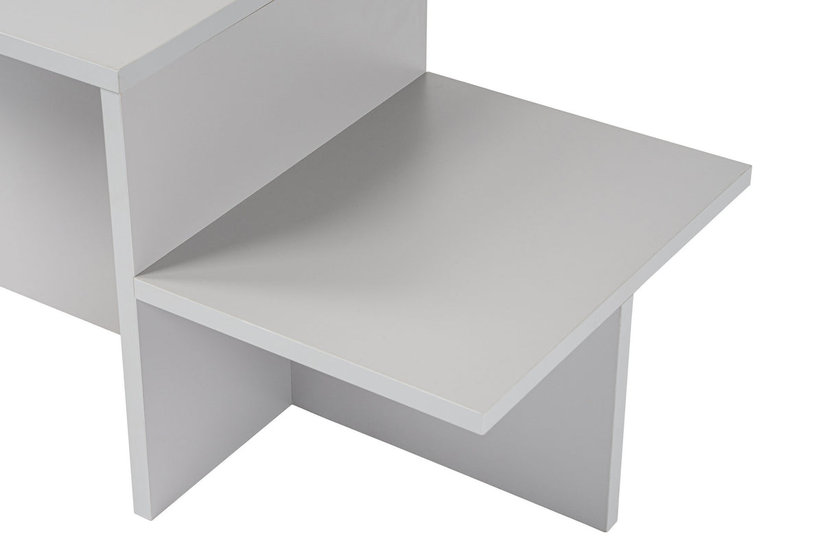 Salontafels - Salontafel Grijs Melamine - 80 x 40 cm - Eterna - Dimehouse