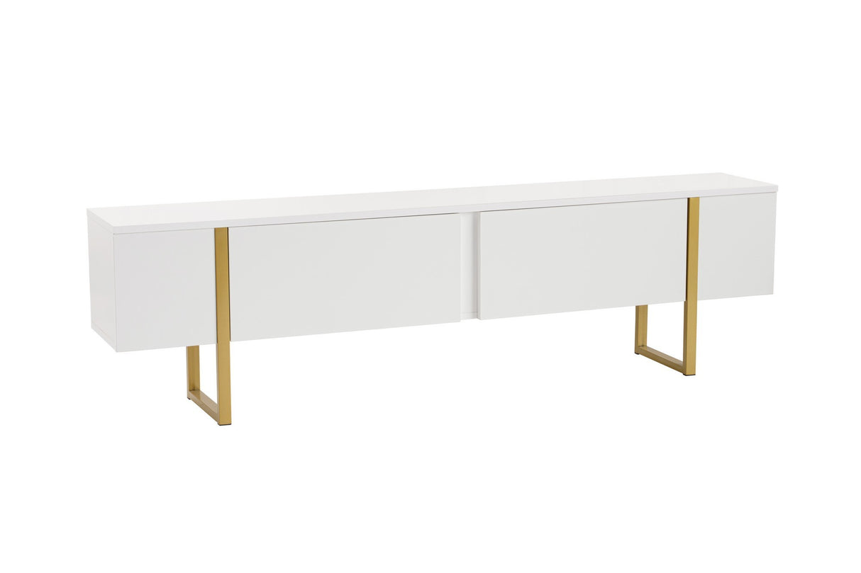 TV Meubels - TV Meubel Wit Melamine Blitz 50x180x29,5 cm - Dimehouse