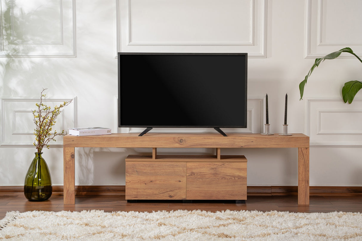 TV Meubels - TV Meubel Naturel Melamine Vertex 50x180x31,3 cm - Dimehouse