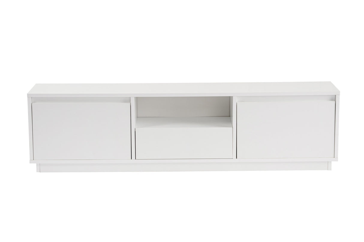 TV Meubels - TV Meubel Vanguard Naturel Wit Melamine 160x42x29,5 cm - Dimehouse