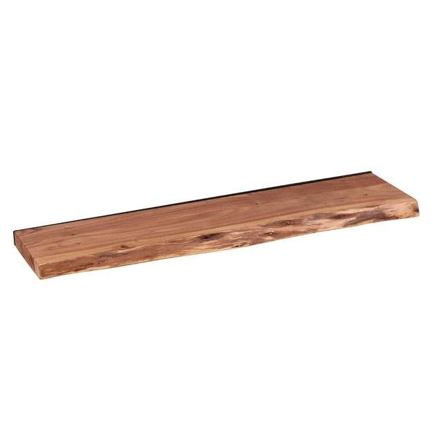Wandregal Durris DH Interior Akazie LxBxH 93x22x7 Akazienholz Weiß Foto Vorderansicht