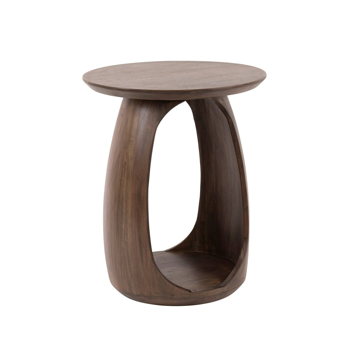 Bijzettafels - Bijzettafel Juno Acacia Bruin 45x45x56 cm - Dimehouse