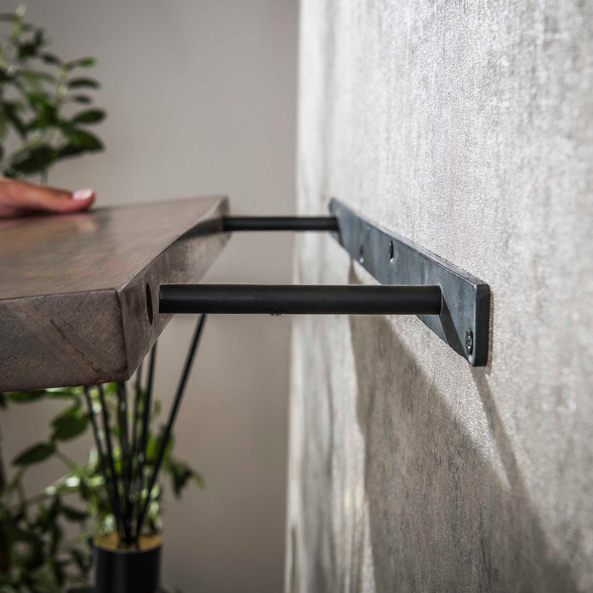 Wandplanken - Wandplank Noa 60 cm Massief Acaciahout Drift Brown - Dimehouse