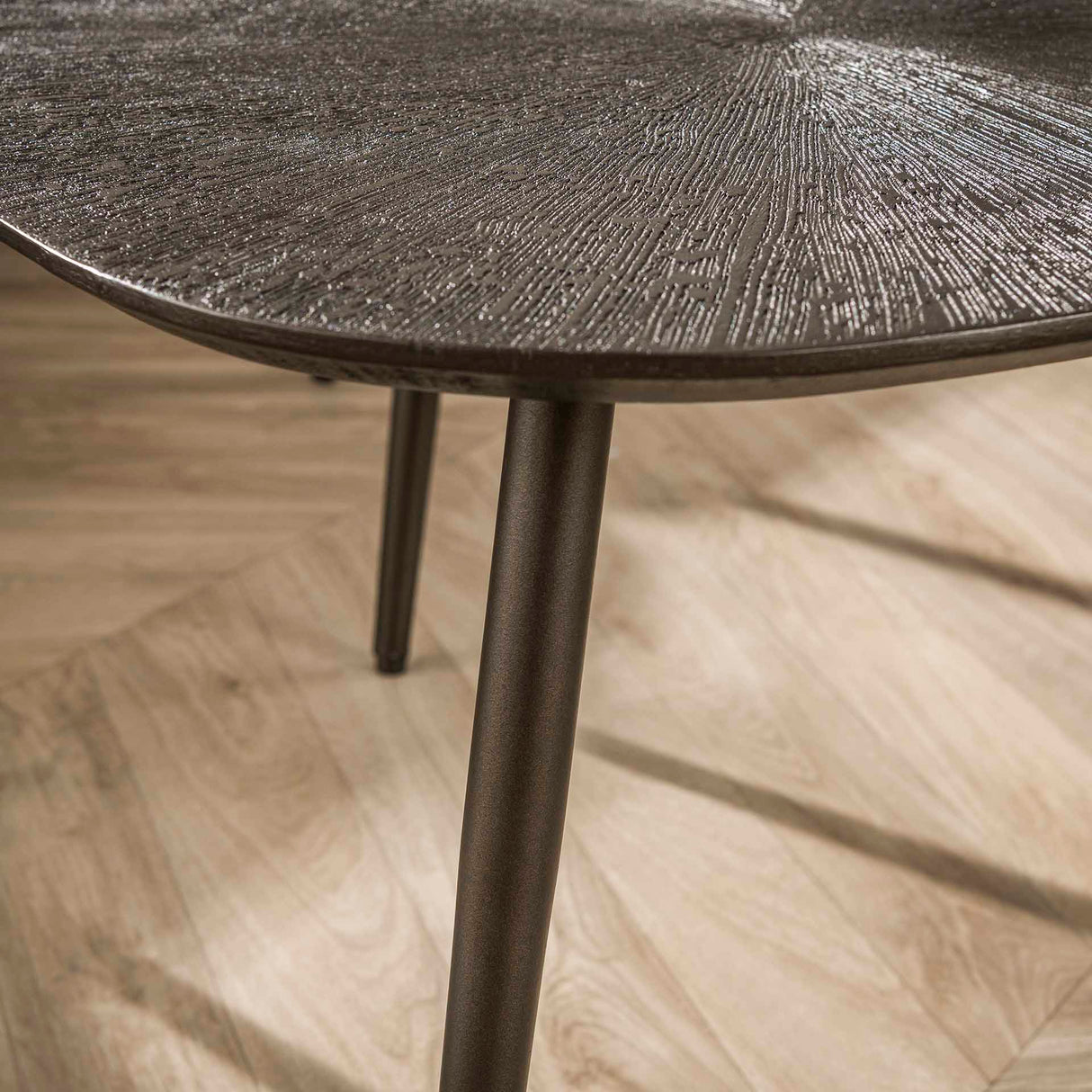 Salontafels - Salontafelset Jax Organisch Brons Donkerbruin Set van 2 - Dimehouse