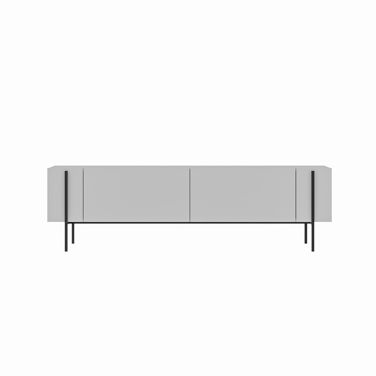 Herman TV-Schrank weiß 160 cm Melamin-Holzverbundstoff