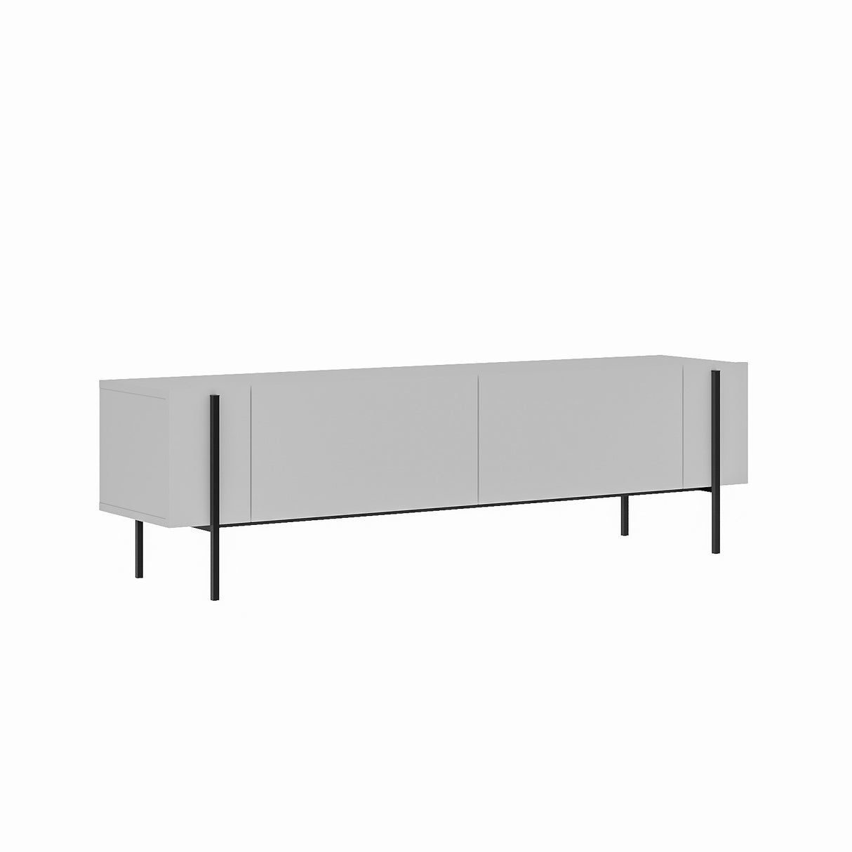 Herman TV-Schrank weiß 160 cm Melamin-Holzverbundstoff