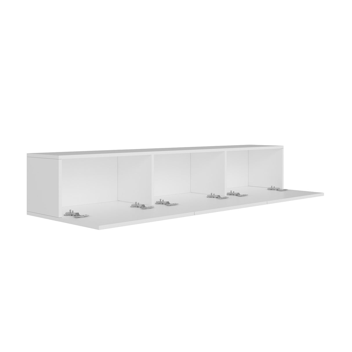 West Wandkonsole weiß 150 cm Melamin-Holzverbundstoff