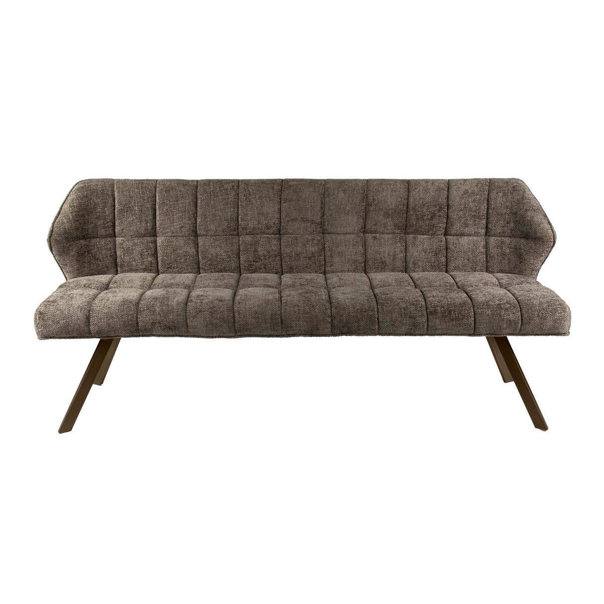 Esszimmerbank Gitter taupebrauner Chenille