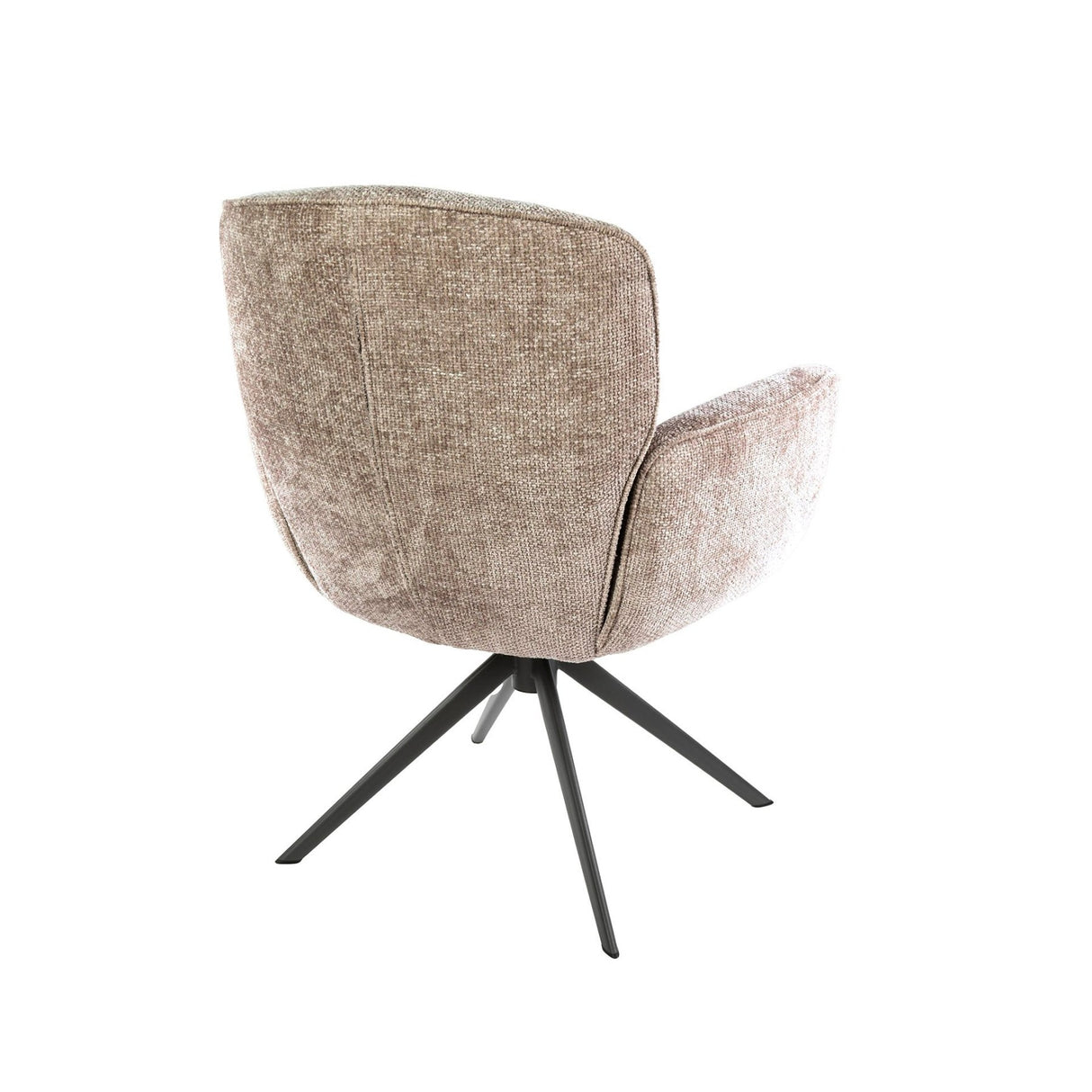 Eetkamerstoelen - Set van 2 eetkamerstoelen Savona draaibaar Hoven rich zand - Dimehouse
