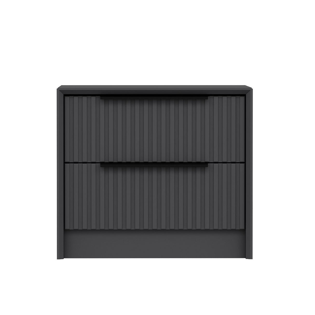 Nachtkastjes - Nachtkastje Kale Luxe Antraciet Melamine 45x53x45 cm - Dimehouse