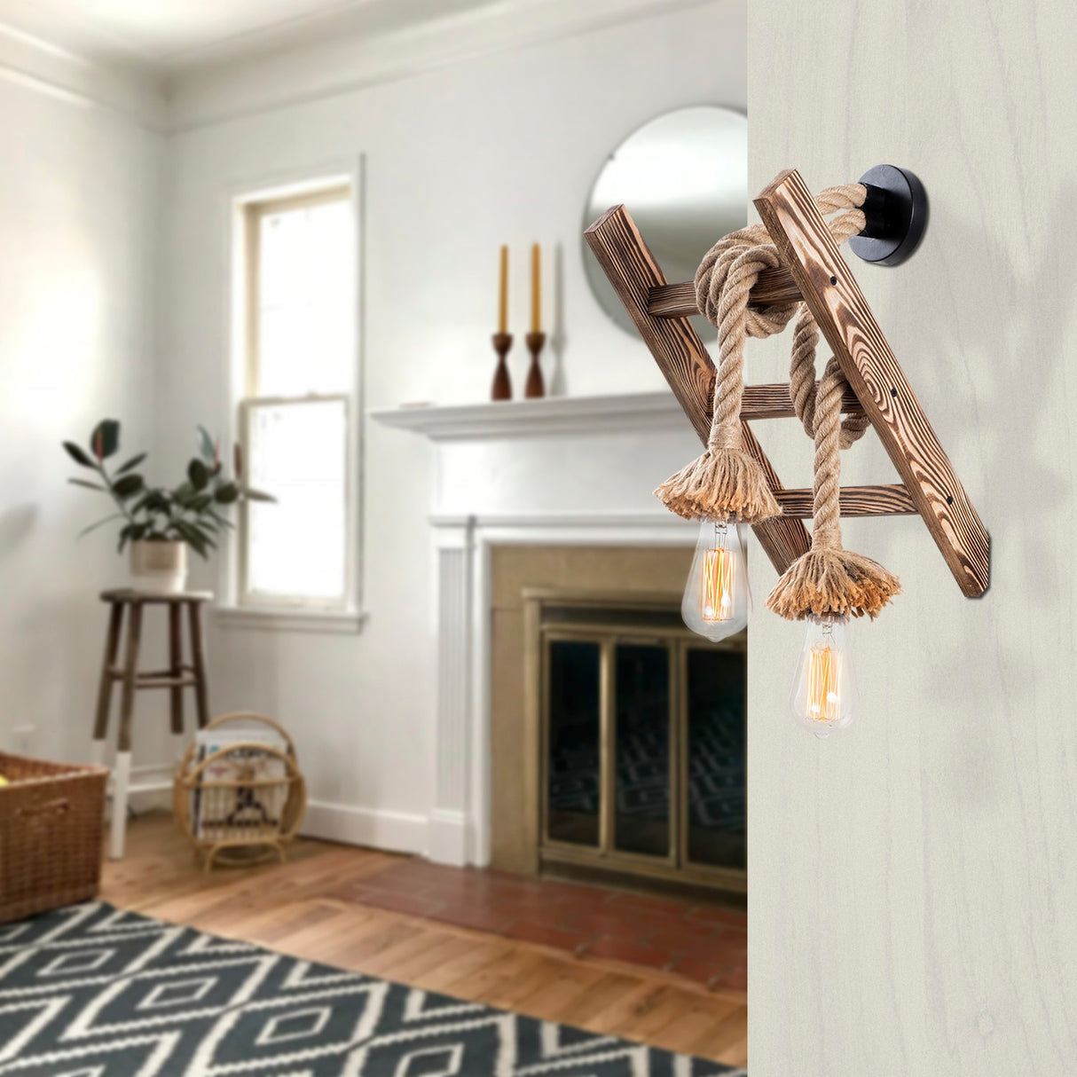 Wandlampen - Wandlamp Naturel Beukenhout Fjord - Dimehouse