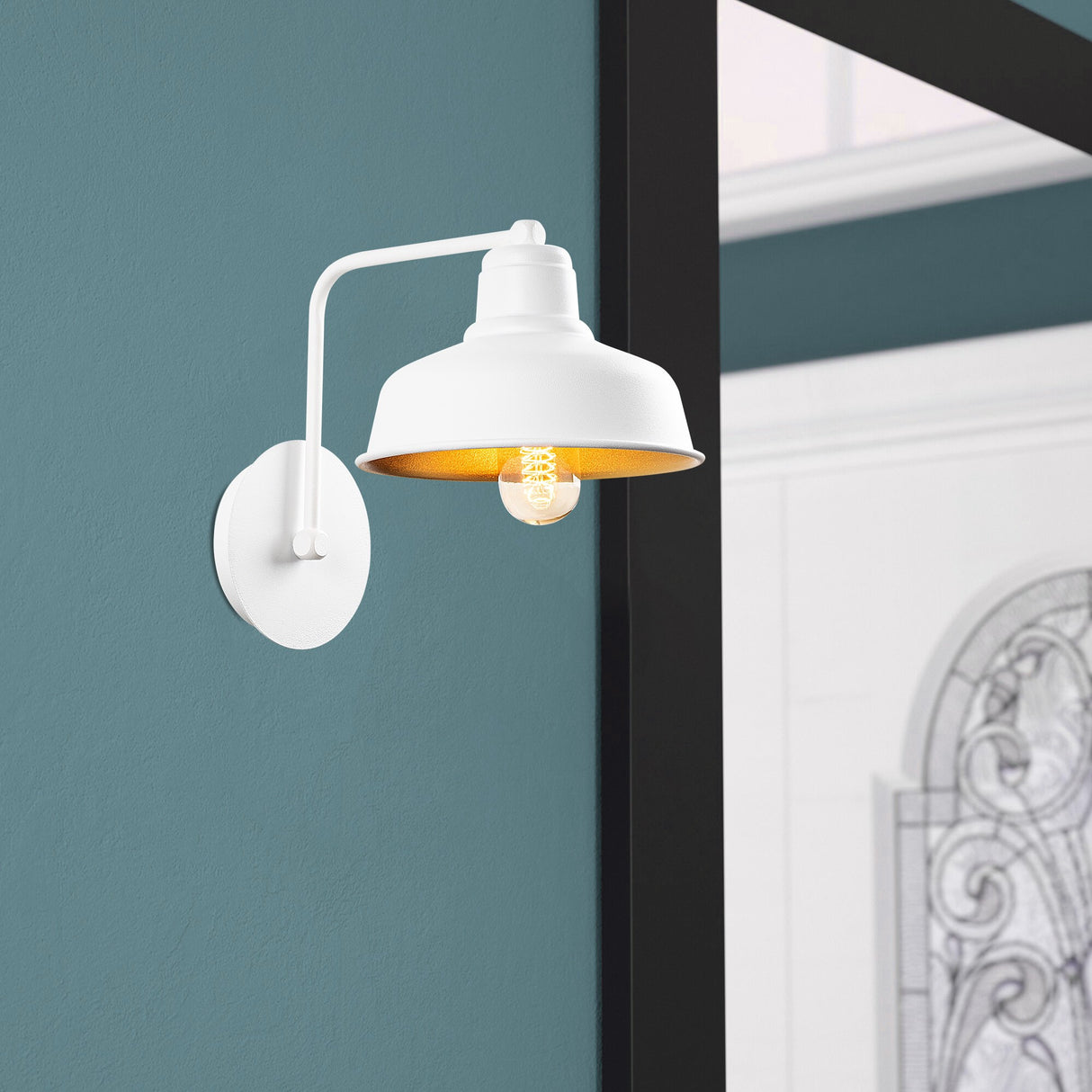 Wandlampen - Wandlamp Wit Metaal Allure - Dimehouse