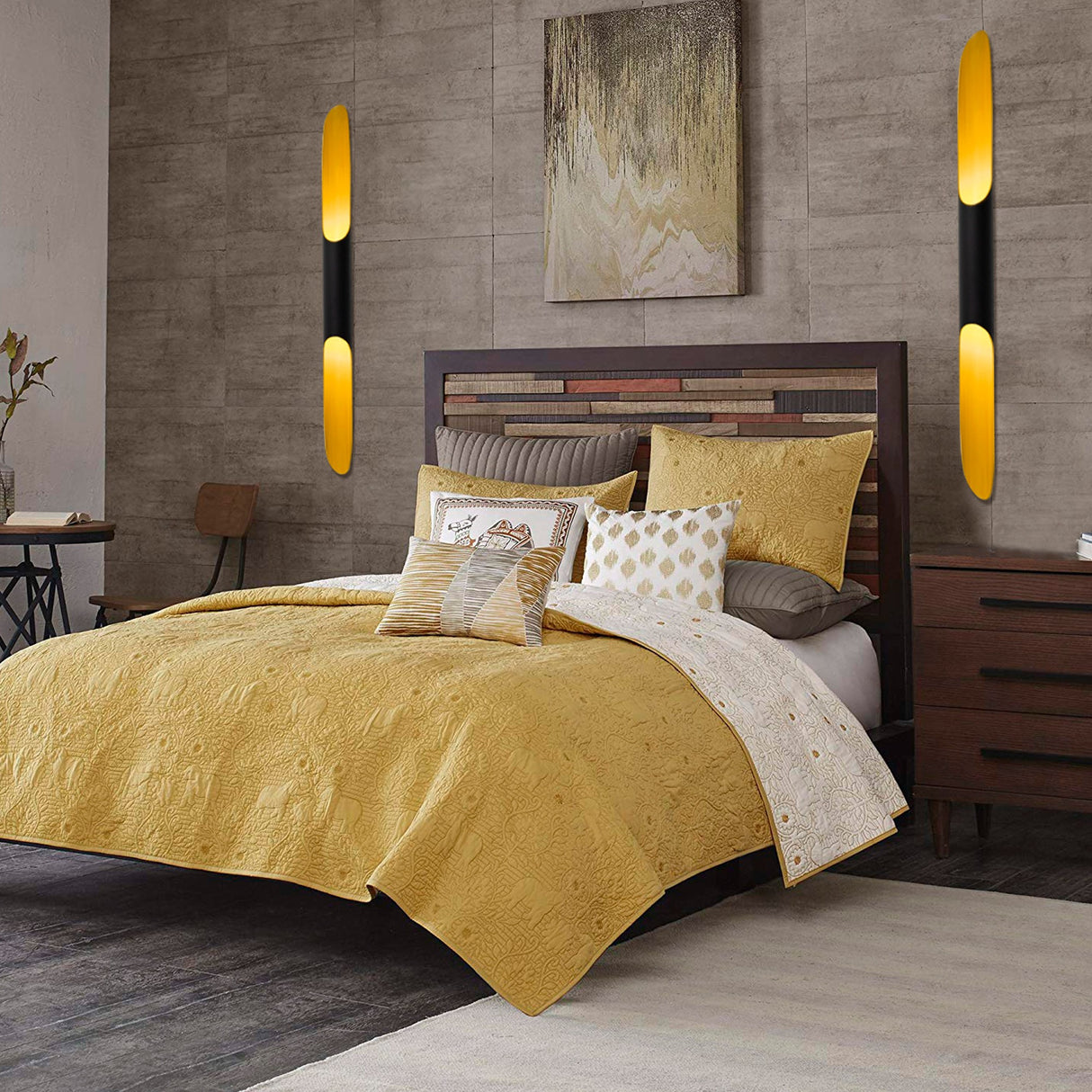 Wandlampen - Wandlamp Zwart Glas Lyra - Dimehouse