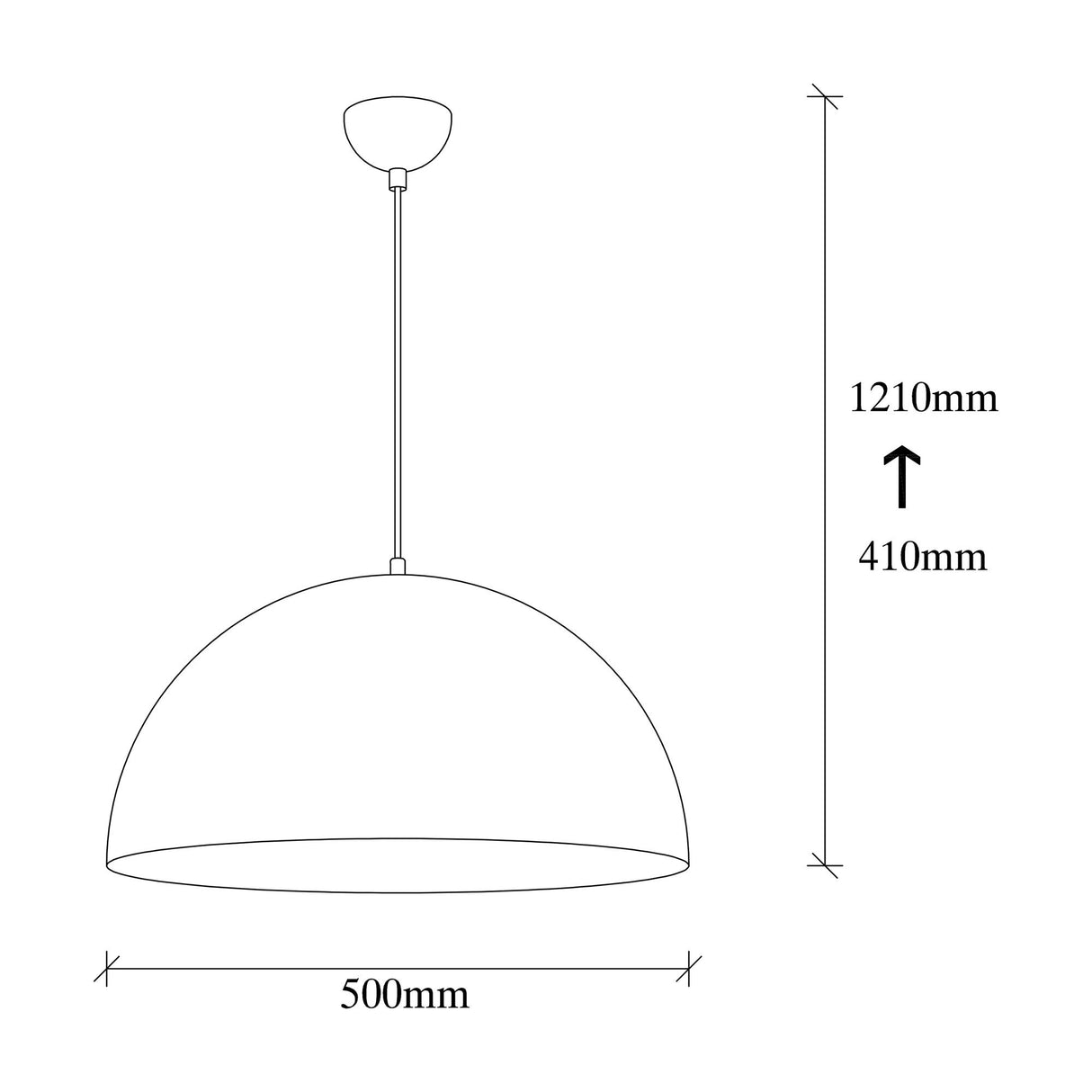 Hanglampen - Hanglamp Rond Zwart Metaal Allure - Dimehouse