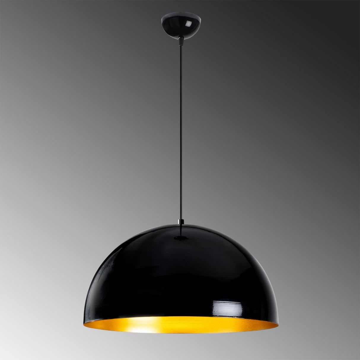 Hanglampen - Hanglamp Rond Zwart Metaal Allure - Dimehouse