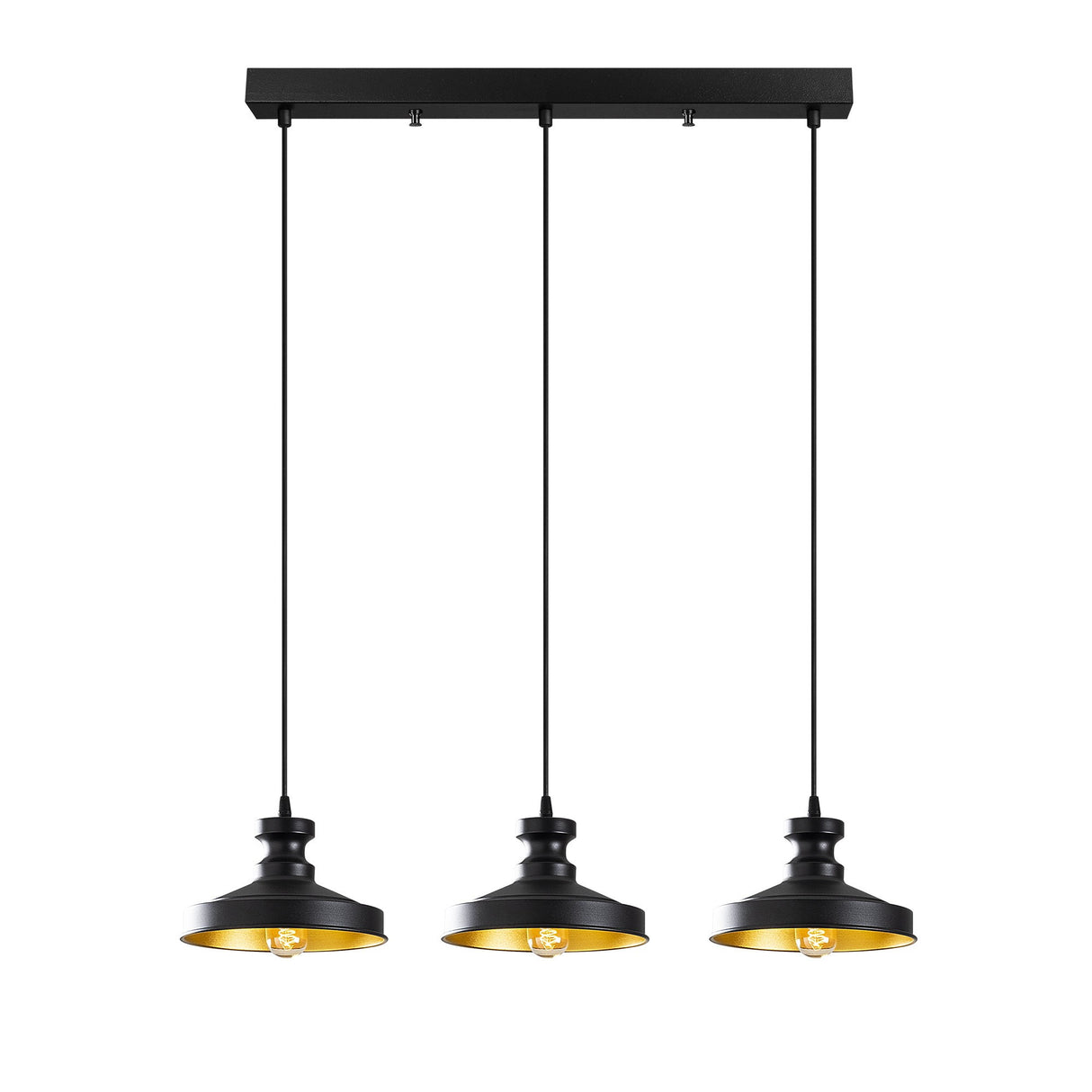 Hanglampen - Hanglamp Zwart Metaal Allure - Dimehouse