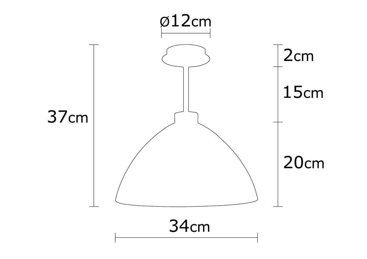Hanglampen - Hanglamp Goud Glas Crest - Dimehouse