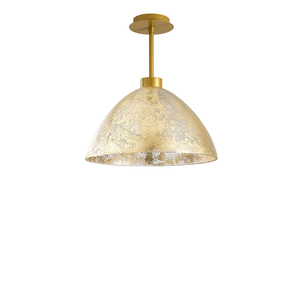 Hanglampen - Hanglamp Goud Glas Crest - Dimehouse