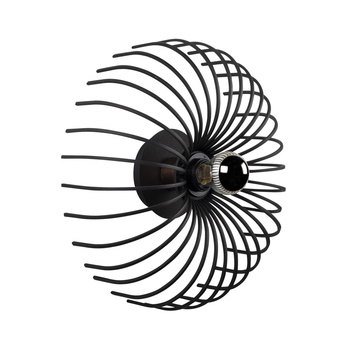 Wandlampen - Wandlamp Zwart Metaal Poise - Dimehouse