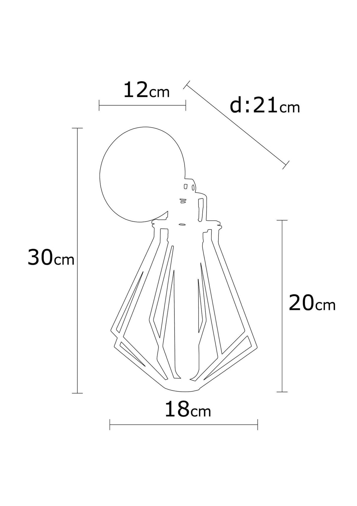 Wandlampen - Wandlamp Zwart Metaal Palisade - Dimehouse