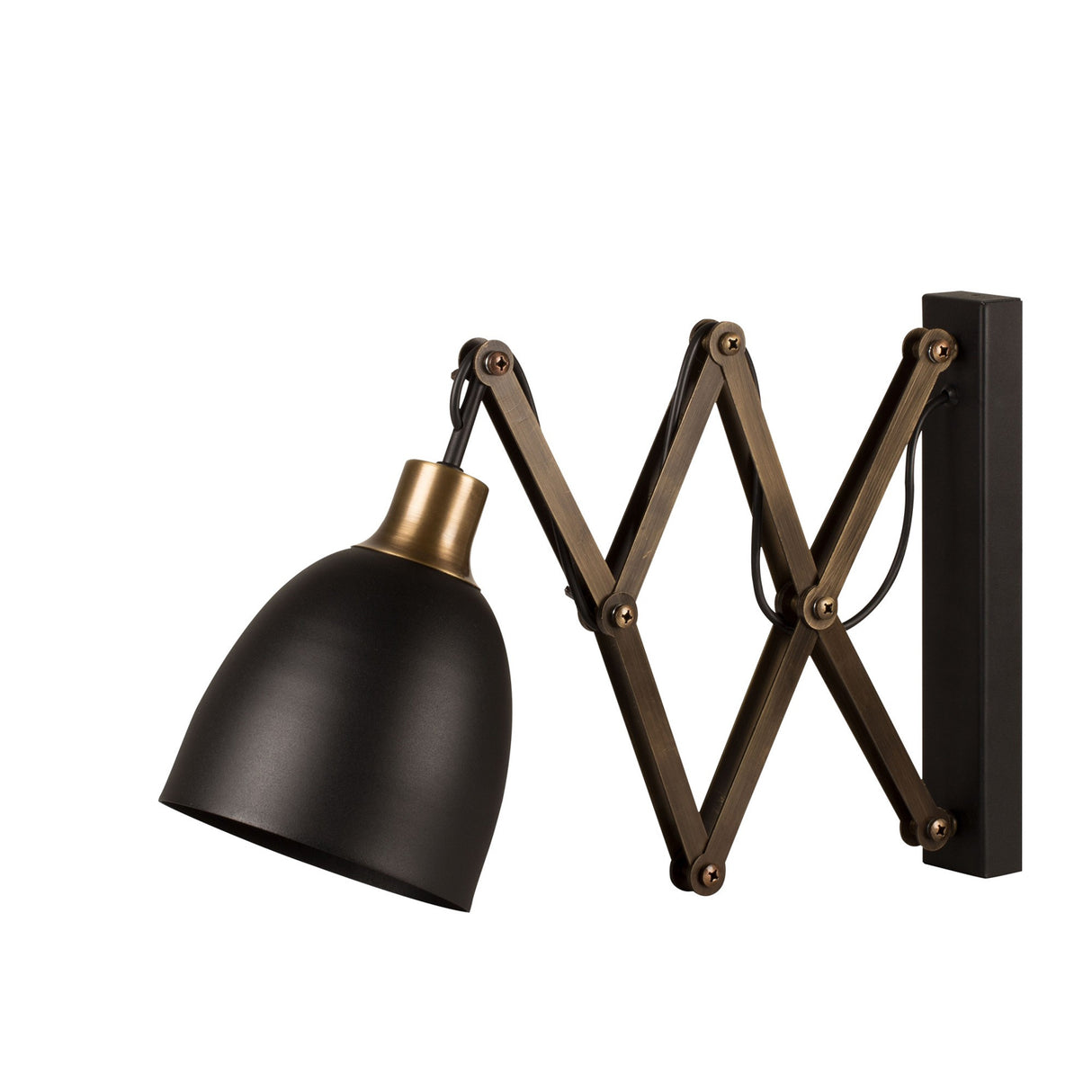 Wandlampen - Wandlamp Zwart Metaal Echelon - Dimehouse