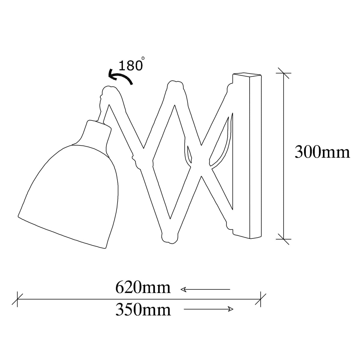 Wandlampen - Wandlamp Zwart Metaal Echelon - Dimehouse