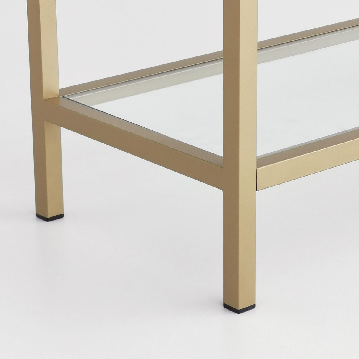 Boekenkasten - Modern chic boekenkast Veneto goud metaal glas 80x165x30 cm - Dimehouse