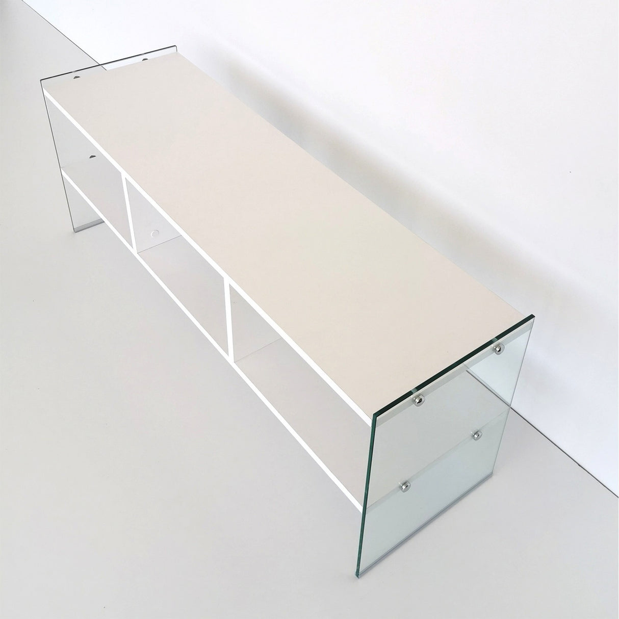 TV Meubels - TV Meubel Coral Wit Melamine 120x45x35 cm - Dimehouse