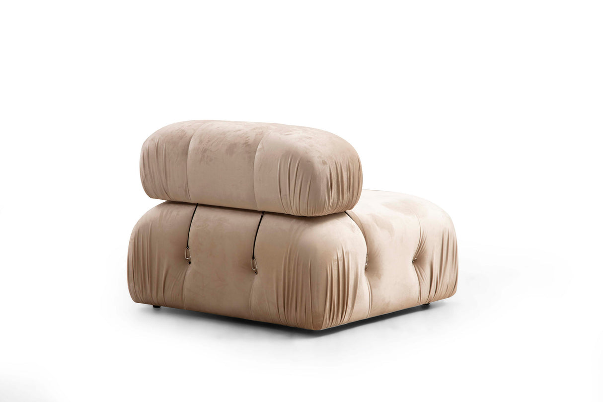 Banken - Modulaire bank 3 - zits Bubble velvet beige - Dimehouse