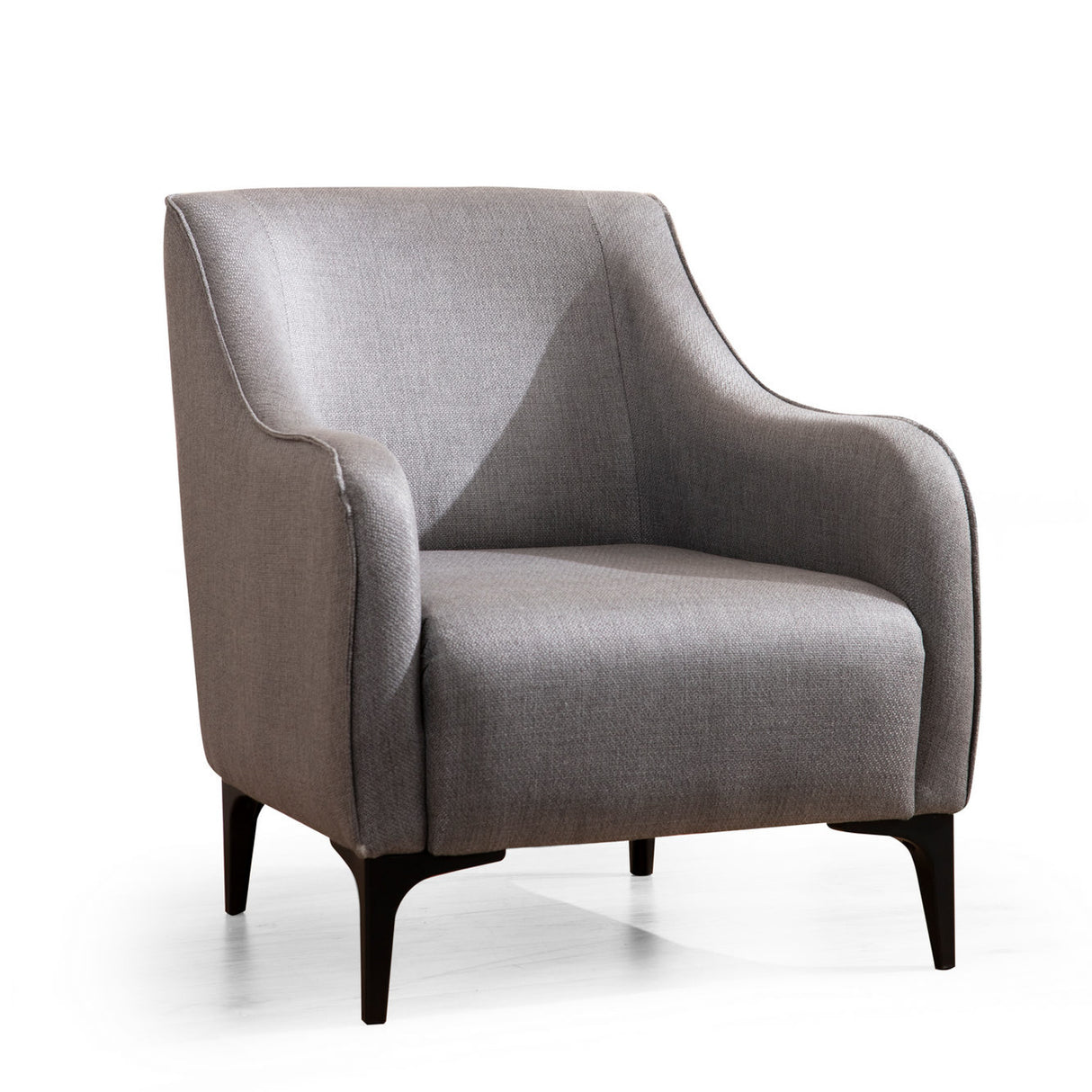 Fauteuils - Modern landelijke fauteuil grijs stof Belissimo - Dimehouse