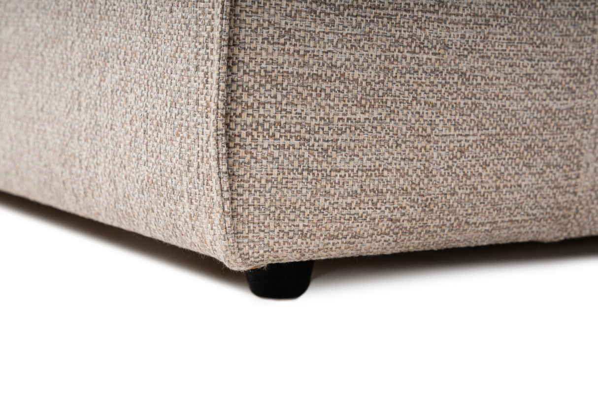 Banken - Modulaire XXL hoekbank beige linnen 430 cm breed Sora - Dimehouse