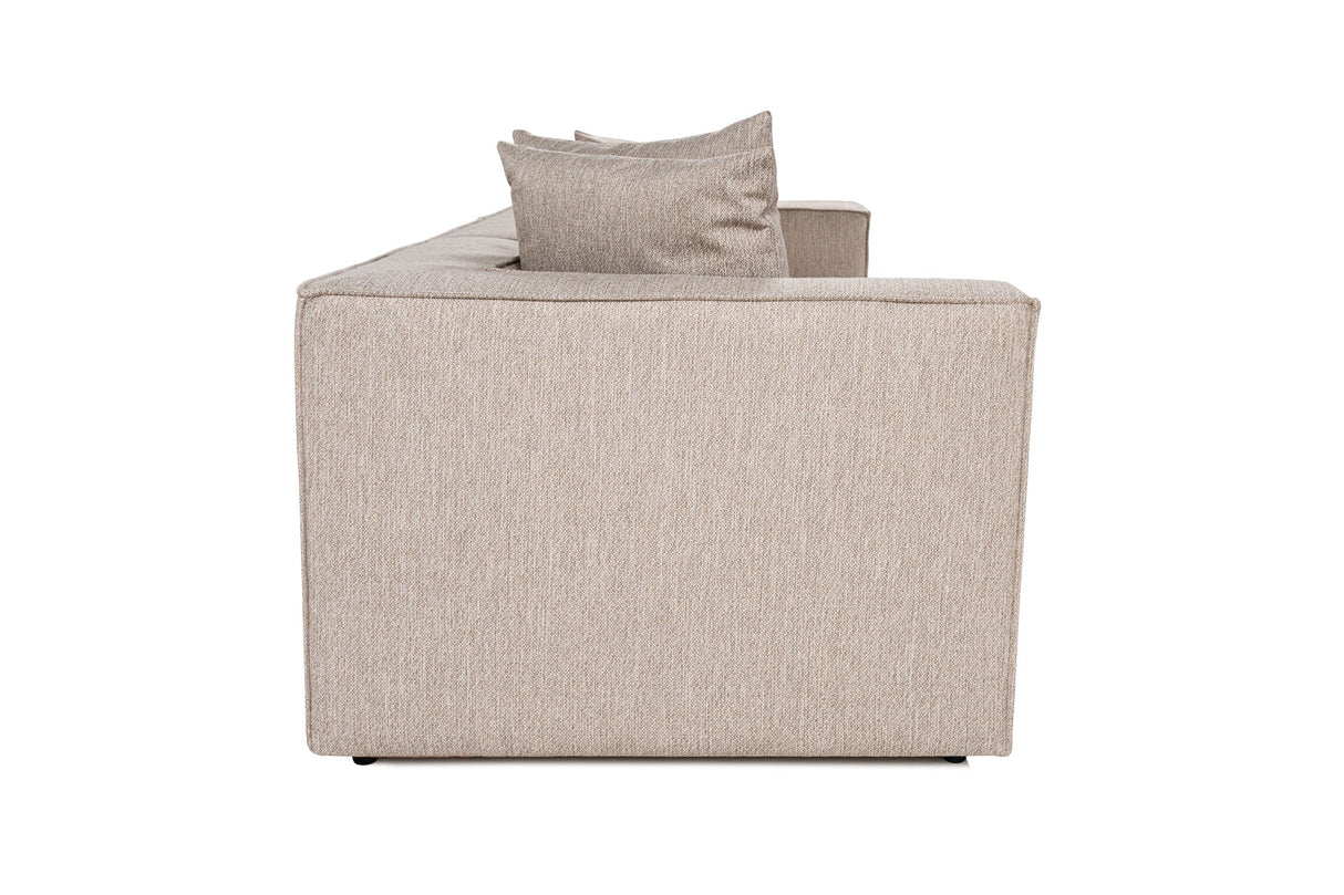 Banken - Modulaire XXL 3 - zits bank Sora 325 cm breed in Beige linnen - Dimehouse