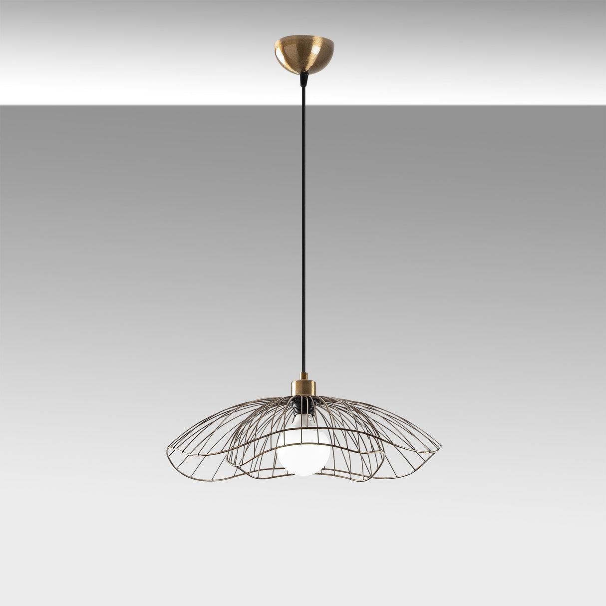 Hanglampen - Hanglamp Bronskleurig Metaal Twilight - Dimehouse