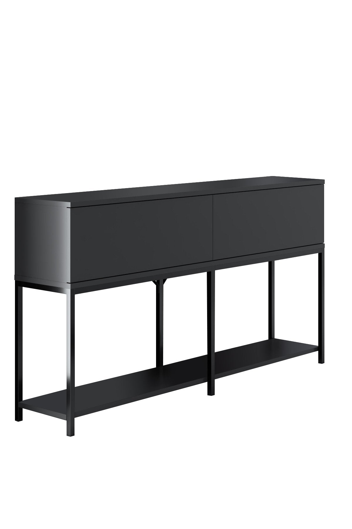 Meubelsets - Meubelset Antraciet Lord - Salontafel + TV Meubel + Dressoir - Zwart Frame - Dimehouse