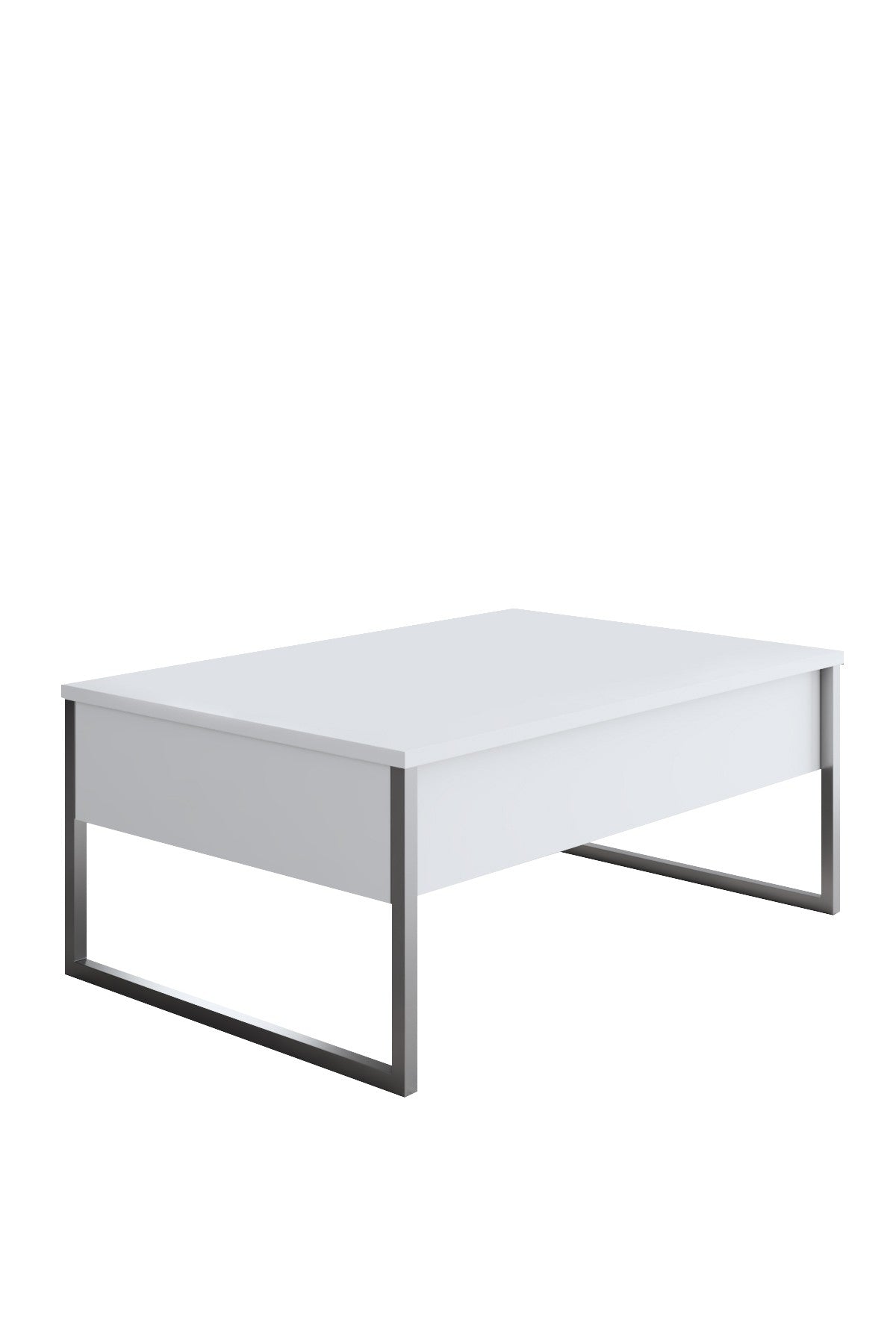 Meubelsets - Meubelset Wit Luxe - Salontafel + TV Meubel + Dressoir Luxe - Zilver Frame - Dimehouse