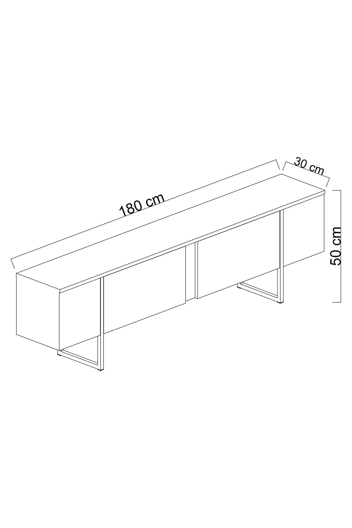 Meubelsets - Meubelset Travertin Luxe - Salontafel + TV Meubel + Dressoir Luxe - Zwart Frame - Dimehouse