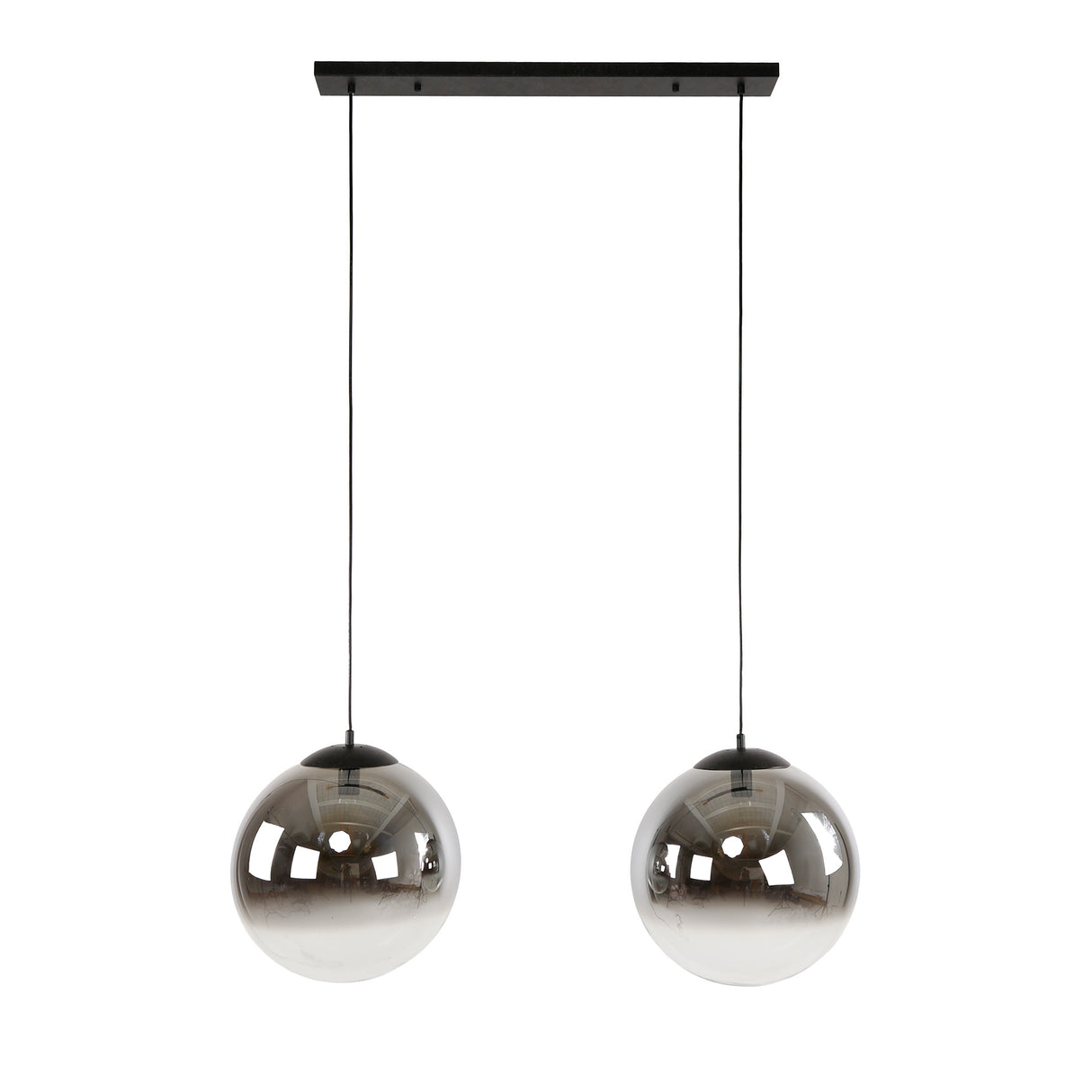 Hanglampen - Moderne Hanglamp Bol Rond Juliette 2 - lichts rookglas - Dimehouse
