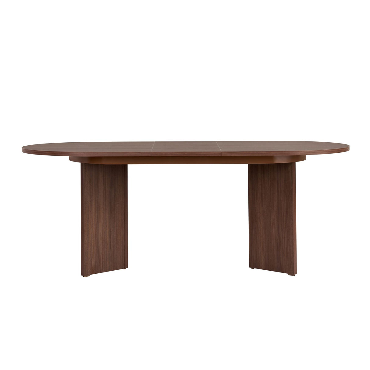 Sorell ausziehbarer Esstisch Walnuss 160 cm Melaminbeschichteter Holzverbundstoff