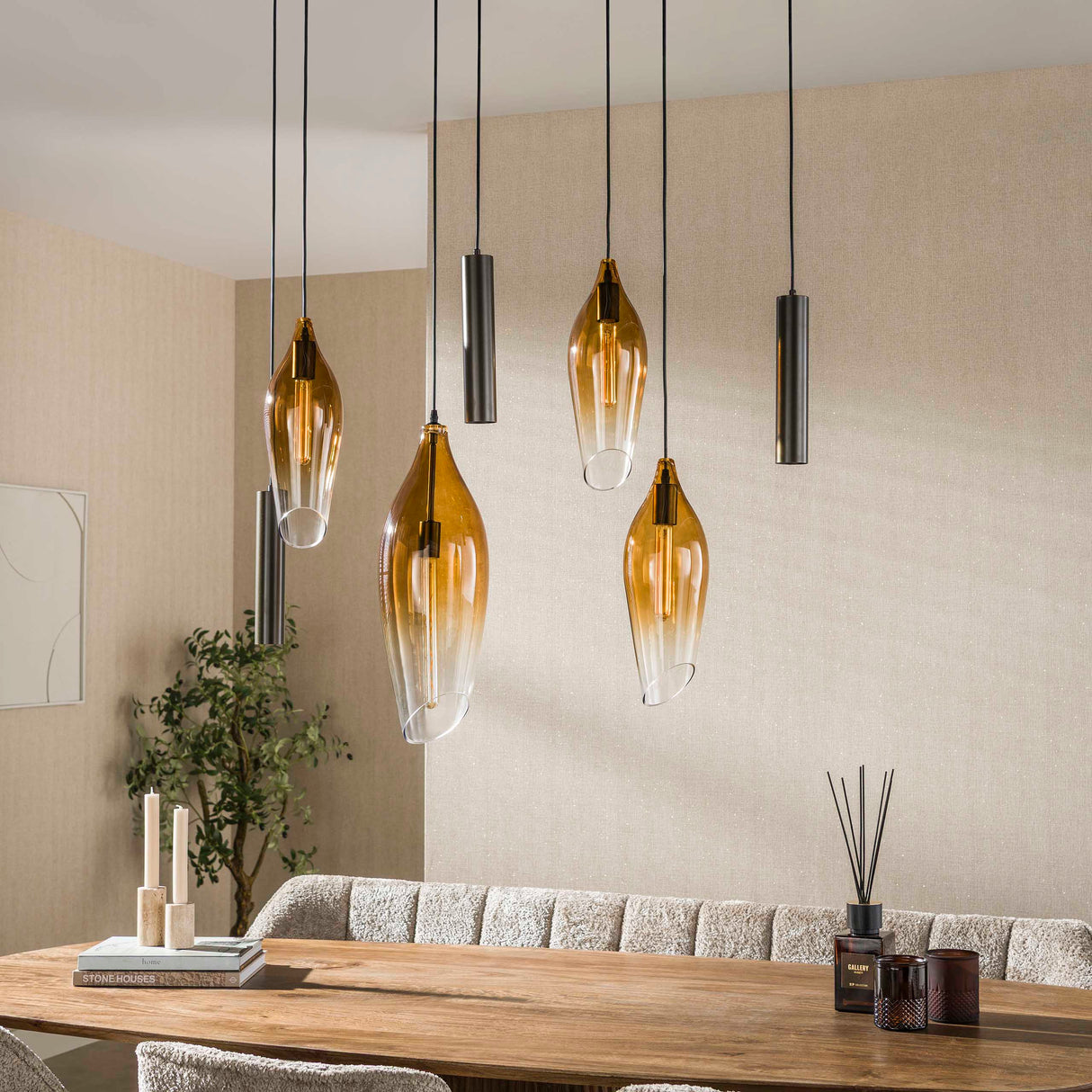 Hängelampe Cocoon Shuttle braun