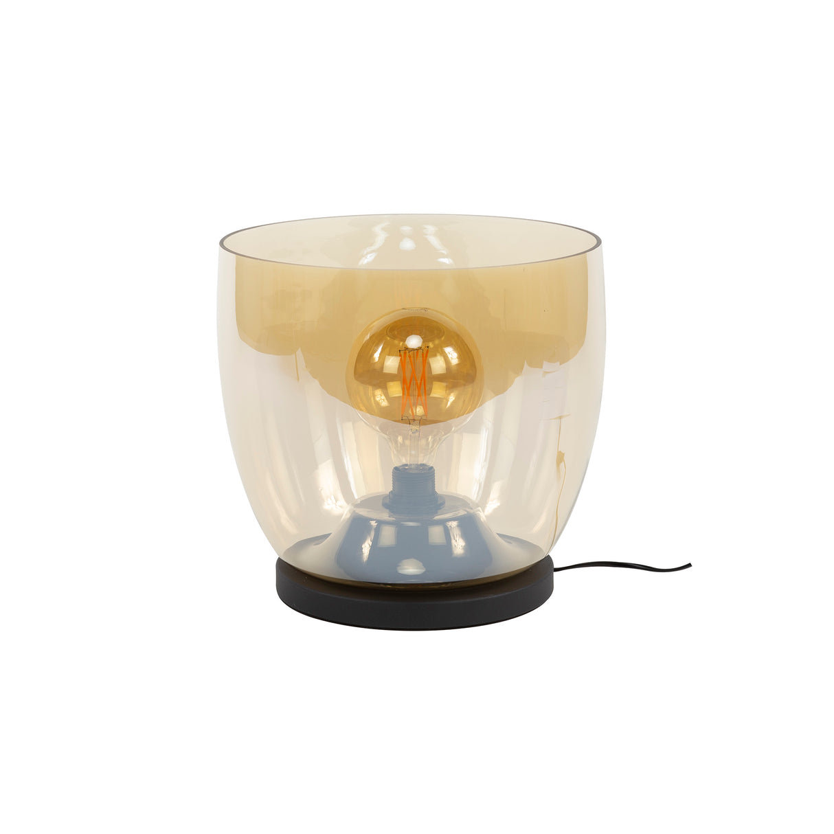 Vloerlampen - Vloerlamp Dain UP XL Amberkleurig glas - Dimehouse
